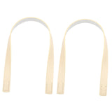 Maxbell 2Pcs Handbag Handle Strap Handmade Replacement for Woven Bag Clutches Wallet Yellow