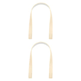 Maxbell 2Pcs Handbag Handle Strap Handmade Replacement for Woven Bag Clutches Wallet Yellow