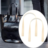 Maxbell 2Pcs Handbag Handle Strap Handmade Replacement for Woven Bag Clutches Wallet Yellow