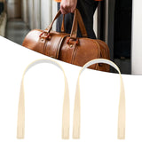 Maxbell 2Pcs Handbag Handle Strap Handmade Replacement for Woven Bag Clutches Wallet Yellow
