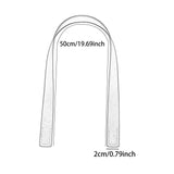 Maxbell 2Pcs Handbag Handle Strap Handmade Replacement for Woven Bag Clutches Wallet Yellow