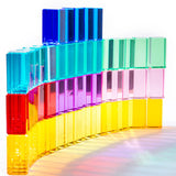 Maxbell Cube Blocks Set Learning Toys Acrylic Building Blocks for Children Kids Gift