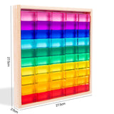 Maxbell Cube Blocks Set Learning Toys Acrylic Building Blocks for Children Kids Gift