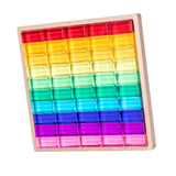 Maxbell Cube Blocks Set Learning Toys Acrylic Building Blocks for Children Kids Gift