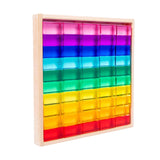 Maxbell Cube Blocks Set Learning Toys Acrylic Building Blocks for Children Kids Gift