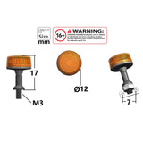 Maxbell RC Car LED 360 Rotating Light Flashing Lamp for 1:14 RC Model Car Spare Part