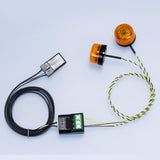 Maxbell 1 Pair RC Car LED Rotating Lamp 5V Alarm Lamp for 1/14 RC Hobby Car Vehicles
