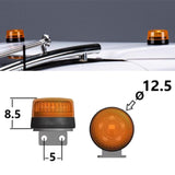 Maxbell 1 Pair RC Car LED Rotating Lamp 5V Alarm Lamp for 1/14 RC Hobby Car Vehicles