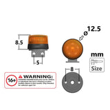 Maxbell 1 Pair RC Car LED Rotating Lamp 5V Alarm Lamp for 1/14 RC Hobby Car Vehicles
