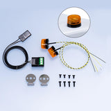 Maxbell 1 Pair RC Car LED Rotating Lamp 5V Alarm Lamp for 1/14 RC Hobby Car Vehicles