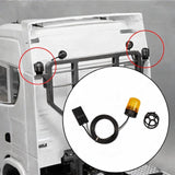 Maxbell RC 1/14 Beacon Light Compact LED Flash Lights for Tractor Truck Off Road Car Yellow