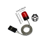 Maxbell RC 1/14 Beacon Light Compact LED Flash Lights for Tractor Truck Off Road Car Red