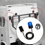 Maxbell RC 1/14 Beacon Light Compact LED Flash Lights for Tractor Truck Off Road Car Blue