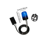 Maxbell RC 1/14 Beacon Light Compact LED Flash Lights for Tractor Truck Off Road Car Blue