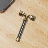 Maxbell Brass Hammer DIY Kit Props Fantasy Hammer for Display Shelf Home Decor XS