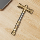 Maxbell Brass Hammer DIY Kit Props Fantasy Hammer for Display Shelf Home Decor S