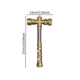 Maxbell Brass Hammer DIY Kit Props Fantasy Hammer for Display Shelf Home Decor S