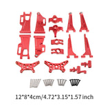 Maxbell 1/14 RC Cars Aluminum Spare Parts 8 Pieces Compact Accessory for 14209 14210 red