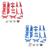 Maxbell 1/14 RC Cars Aluminum Spare Parts 8 Pieces Compact Accessory for 14209 14210 red