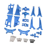 Maxbell 1/14 RC Cars Aluminum Spare Parts 8 Pieces Compact Accessory for 14209 14210 blue