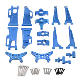 Maxbell 1/14 RC Cars Aluminum Spare Parts 8 Pieces Compact Accessory for 14209 14210 blue
