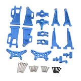Maxbell 1/14 RC Cars Aluminum Spare Parts 8 Pieces Compact Accessory for 14209 14210 blue