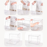 Maxbell Figurine Display Case Portable Figures Storage Box for Tabletop Home Bedroom Style A