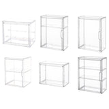 Maxbell Figurine Display Case Portable Figures Storage Box for Tabletop Home Bedroom Style A