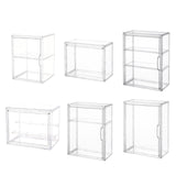 Maxbell Figurine Display Case Portable Figures Storage Box for Tabletop Home Bedroom Style A