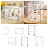 Maxbell Figurine Display Case Portable Figures Storage Box for Tabletop Home Bedroom Style A