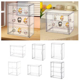 Maxbell Figurine Display Case Portable Figures Storage Box for Tabletop Home Bedroom Style A