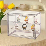 Maxbell Figurine Display Case Portable Figures Storage Box for Tabletop Home Bedroom Style A