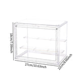 Maxbell Figurine Display Case Portable Figures Storage Box for Tabletop Home Bedroom Style A
