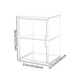 Maxbell Figurine Display Case Portable Figures Storage Box for Tabletop Home Bedroom Style B