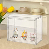 Maxbell Figurine Display Case Portable Figures Storage Box for Tabletop Home Bedroom Style C