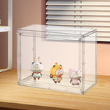 Maxbell Figurine Display Case Portable Figures Storage Box for Tabletop Home Bedroom Style C
