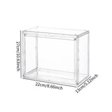 Maxbell Figurine Display Case Portable Figures Storage Box for Tabletop Home Bedroom Style C