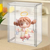 Maxbell Figurine Display Case Portable Figures Storage Box for Tabletop Home Bedroom Style D