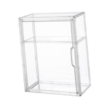 Maxbell Figurine Display Case Portable Figures Storage Box for Tabletop Home Bedroom Style E