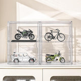 Maxbell Figurine Display Case Portable Figures Storage Box for Tabletop Home Bedroom Style E