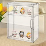 Maxbell Figurine Display Case Portable Figures Storage Box for Tabletop Home Bedroom Style E