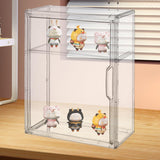 Maxbell Figurine Display Case Portable Figures Storage Box for Tabletop Home Bedroom Style E