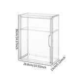 Maxbell Figurine Display Case Portable Figures Storage Box for Tabletop Home Bedroom Style E