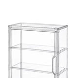 Maxbell Figurine Display Case Portable Figures Storage Box for Tabletop Home Bedroom Style F
