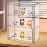 Maxbell Figurine Display Case Portable Figures Storage Box for Tabletop Home Bedroom Style F