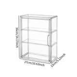 Maxbell Figurine Display Case Portable Figures Storage Box for Tabletop Home Bedroom Style F