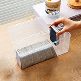 Maxbell Desktop Flip Cards Box Sturdy Storage Dispenser Sundries Box Card Storage Box