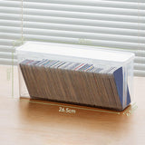 Maxbell Desktop Flip Cards Box Sturdy Storage Dispenser Sundries Box Card Storage Box