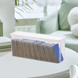 Maxbell Desktop Flip Cards Box Sturdy Storage Dispenser Sundries Box Card Storage Box