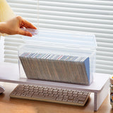 Maxbell Desktop Flip Cards Box Sturdy Storage Dispenser Sundries Box Card Storage Box